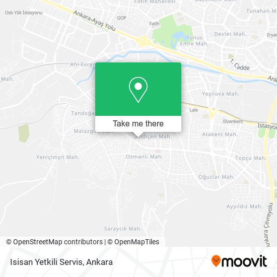 Isisan Yetkili Servis map