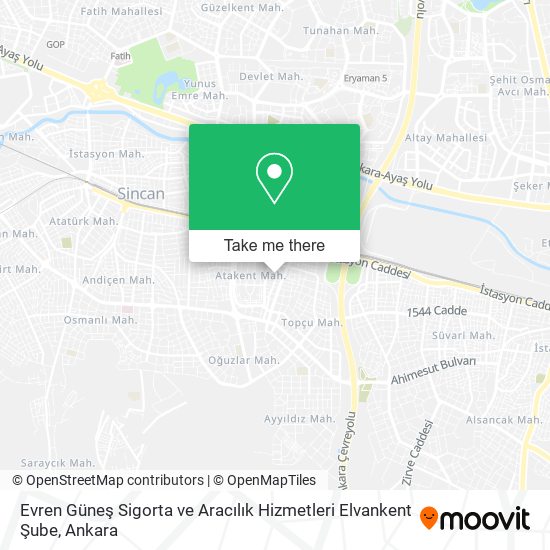 Evren Güneş Sigorta ve Aracılık Hizmetleri Elvankent Şube map
