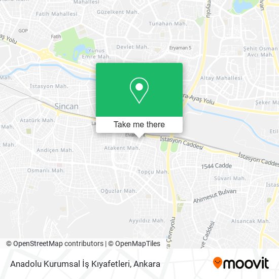 Anadolu Kurumsal İş Kıyafetleri map