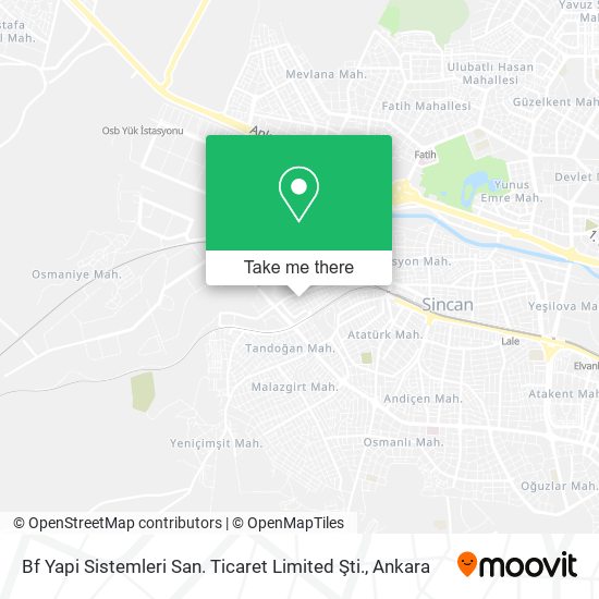 Bf Yapi Sistemleri San. Ticaret Limited Şti. map