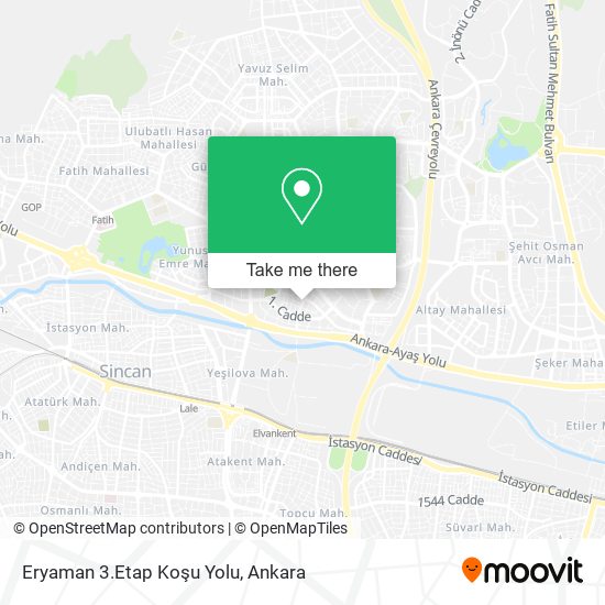 Eryaman 3.Etap Koşu Yolu map