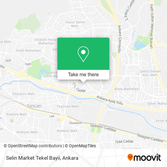 Selin Market Tekel Bayii map