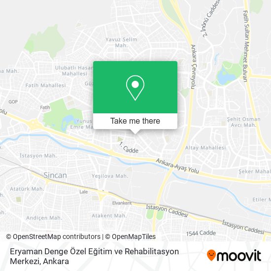 Eryaman Denge Özel Eğitim ve Rehabilitasyon Merkezi map