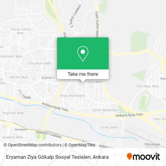 Eryaman Ziya Gökalp Sosyal Tesisleri map