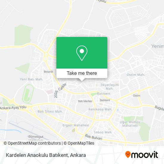 Kardelen Anaokulu Batıkent map