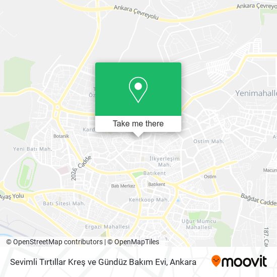 Sevimli Tırtıllar Kreş ve Gündüz Bakım Evi map