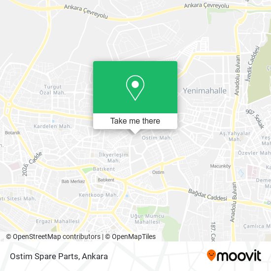 Ostim Spare Parts map