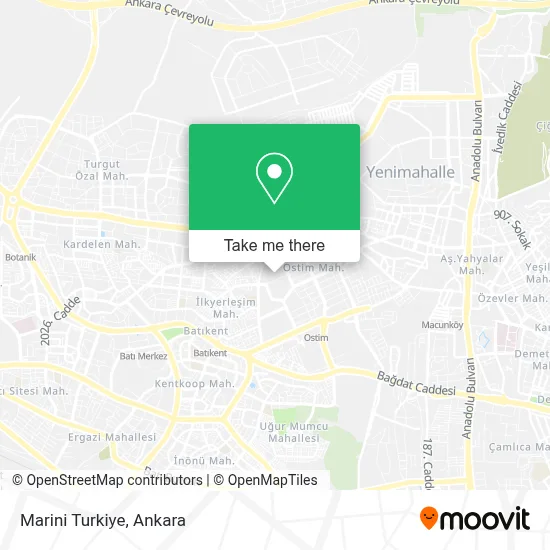 Marini Turkiye map