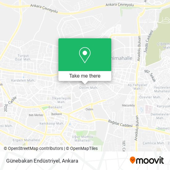 Günebakan Endüstriyel map