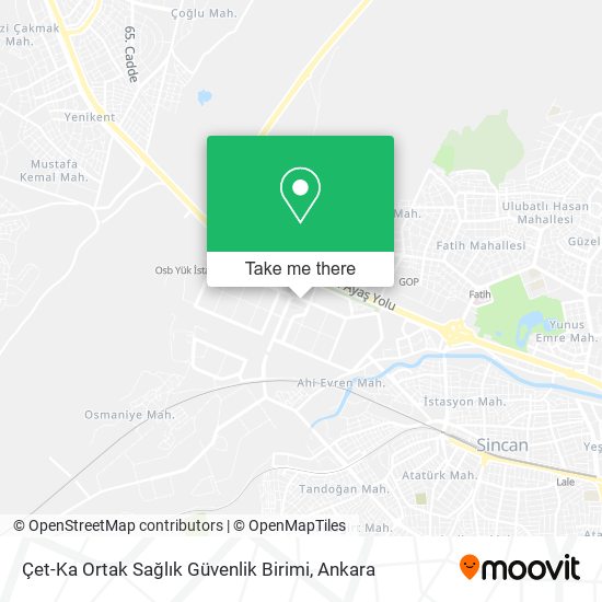 Çet-Ka Ortak Sağlık Güvenlik Birimi map