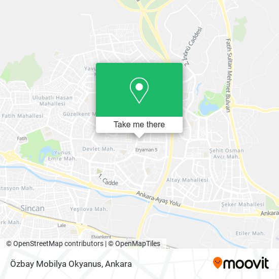 Özbay Mobilya Okyanus map