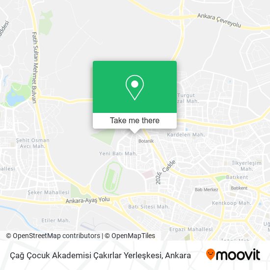 Çağ Çocuk Akademisi Çakırlar Yerleşkesi map