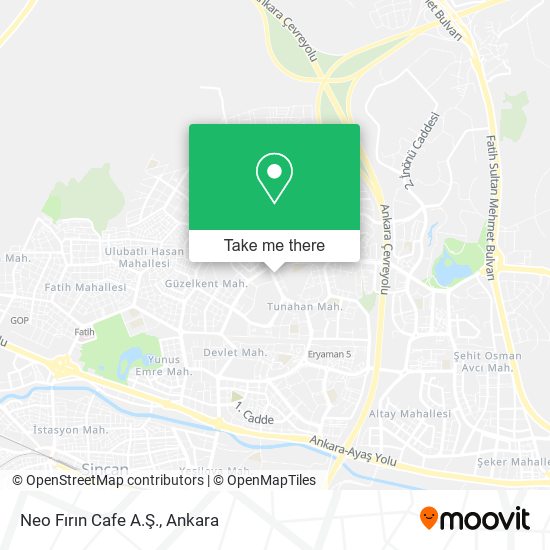 Neo Fırın Cafe A.Ş. map