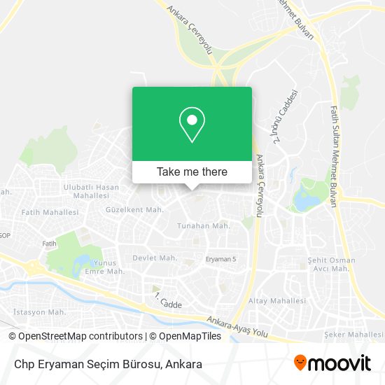 Chp Eryaman Seçim Bürosu map