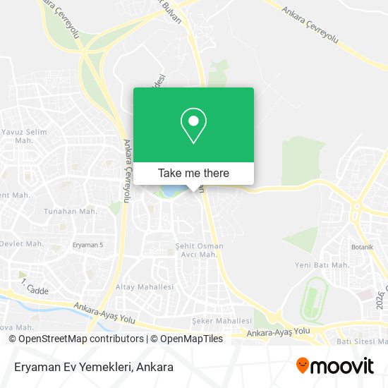 Eryaman Ev Yemekleri map