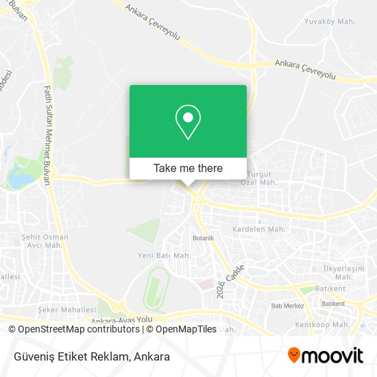 Güveniş Etiket Reklam map