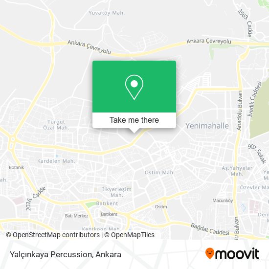 Yalçınkaya Percussion map