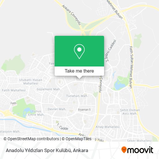 Anadolu Yıldızları Spor Kulübü map