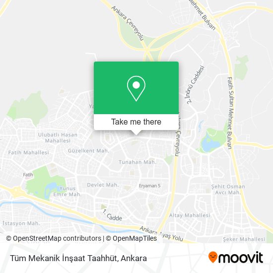 Tüm Mekanik İnşaat Taahhüt map