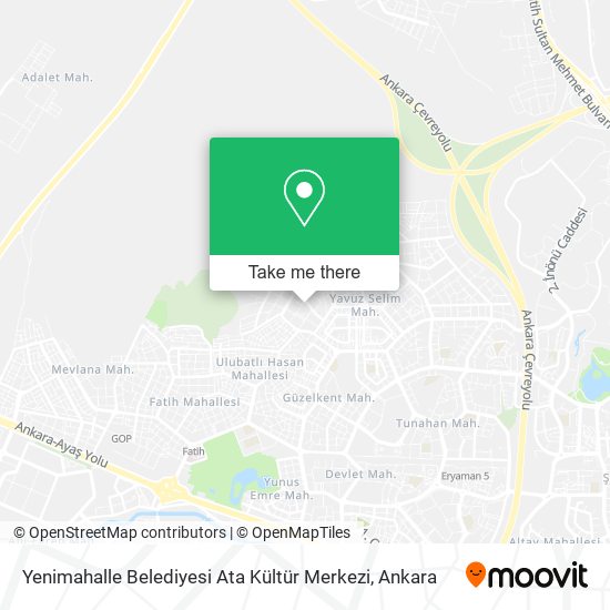 Yenimahalle Belediyesi Ata Kültür Merkezi map