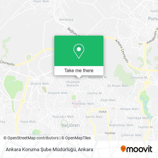 Ankara Koruma Şube Müdürlüğü map