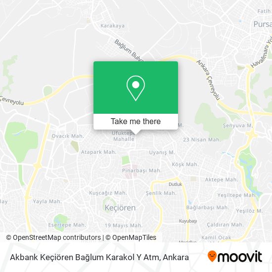 Akbank Keçiören Bağlum Karakol Y Atm map