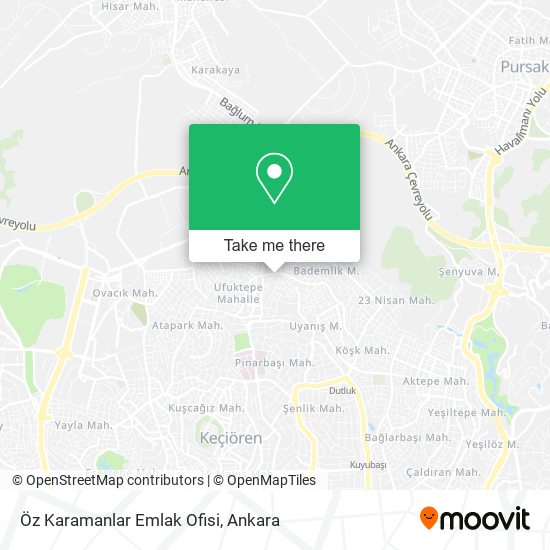 Öz Karamanlar Emlak Ofisi map