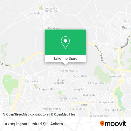 Aktaş İnşaat Limited Şti. map