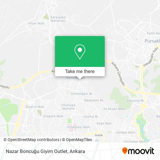 Nazar Boncuğu Giyim Outlet map