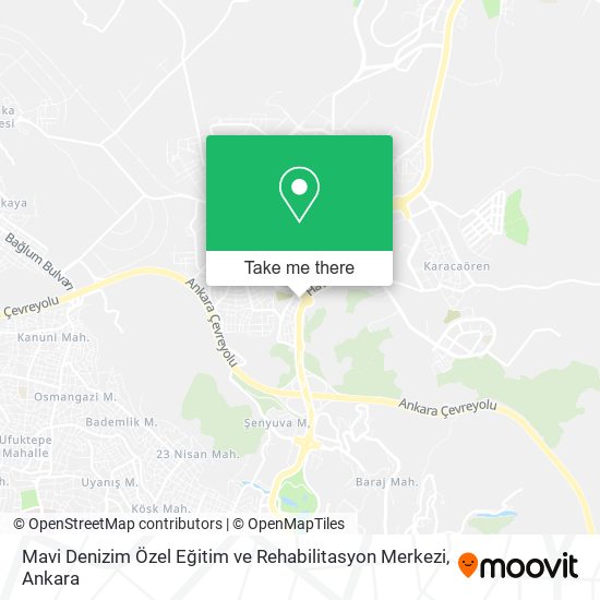 Mavi Denizim Özel Eğitim ve Rehabilitasyon Merkezi map