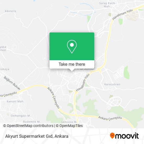 Akyurt Supermarket Gıd map