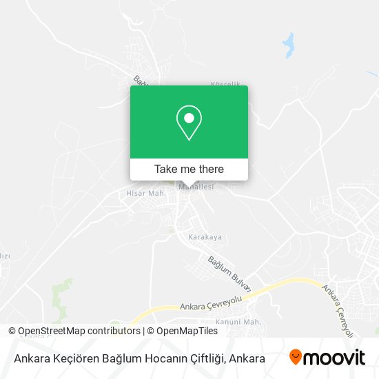 Ankara Keçiören Bağlum Hocanın Çiftliği map