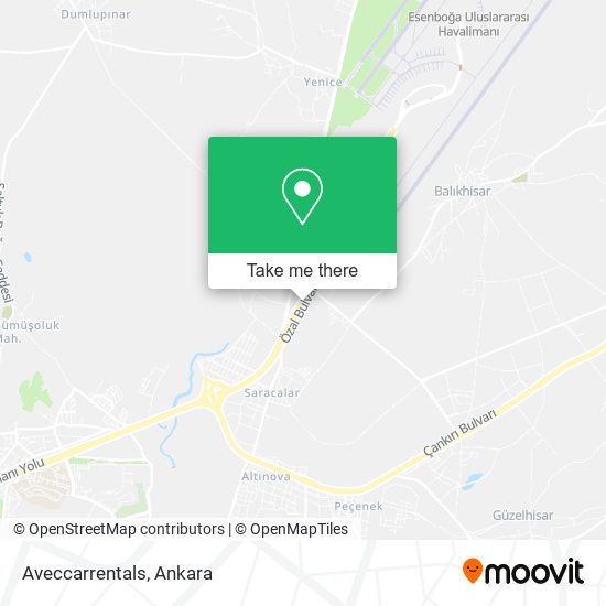 Aveccarrentals map