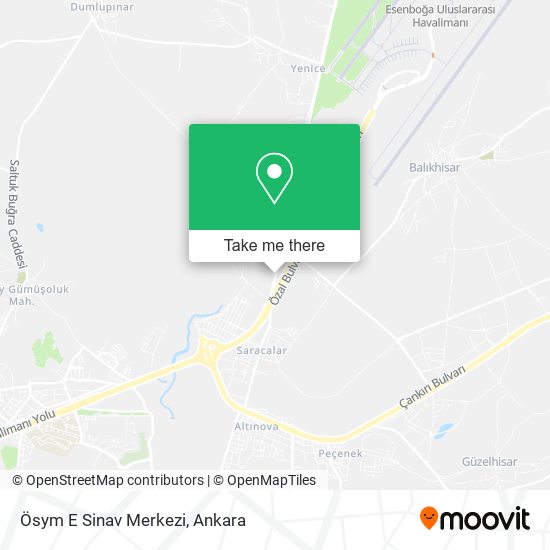 Ösym E Sinav Merkezi map
