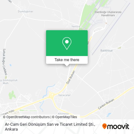 Ar-Cam Geri Dönüşüm San ve Ticaret Limited Şti. map