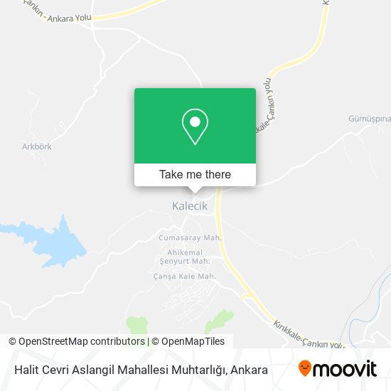 Halit Cevri Aslangil Mahallesi Muhtarlığı map