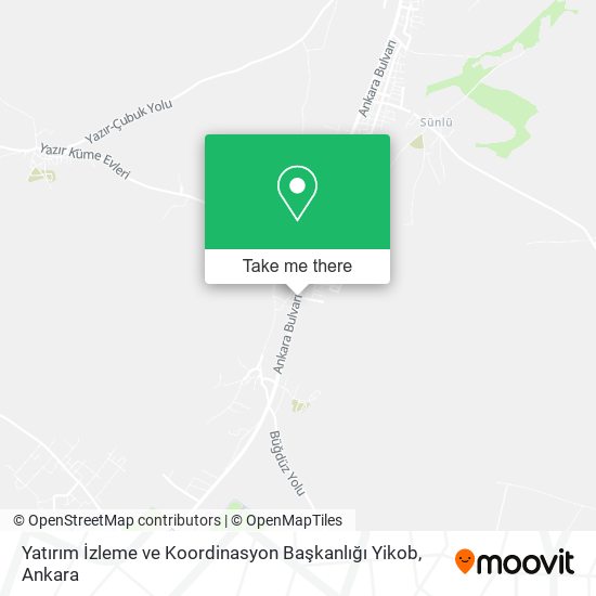 Yatırım İzleme ve Koordinasyon Başkanlığı Yikob map