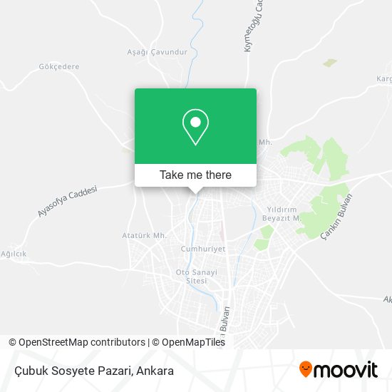 Çubuk Sosyete Pazari map