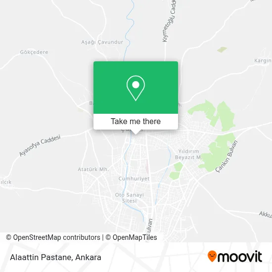 Alaattin Pastane map