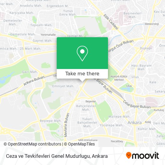 Ceza ve Tevkifevleri Genel Mudurlugu map