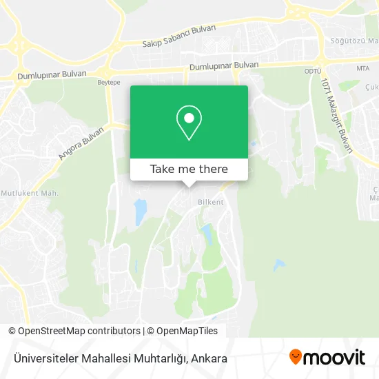 Üniversiteler Mahallesi Muhtarlığı map