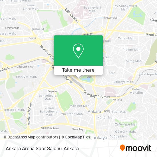 Ankara Arena Spor Salonu map