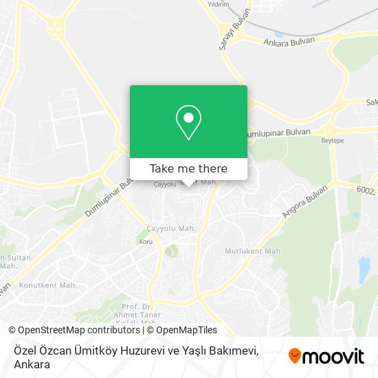 Özel Özcan Ümitköy Huzurevi ve Yaşlı Bakımevi map