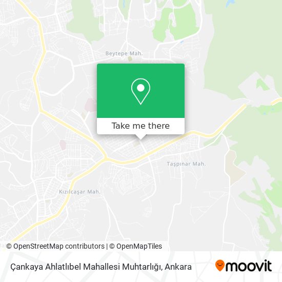 Çankaya Ahlatlıbel Mahallesi Muhtarlığı map