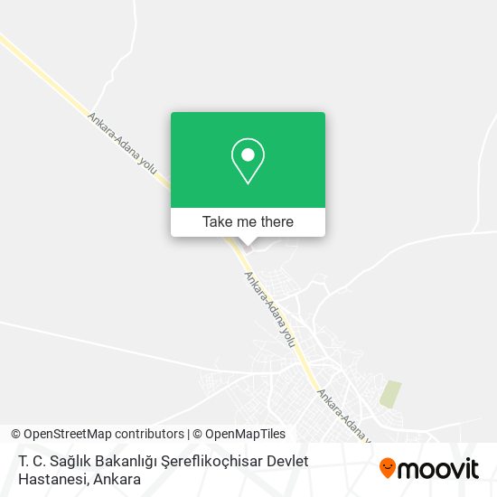 T. C. Sağlık Bakanlığı Şereflikoçhisar Devlet Hastanesi map