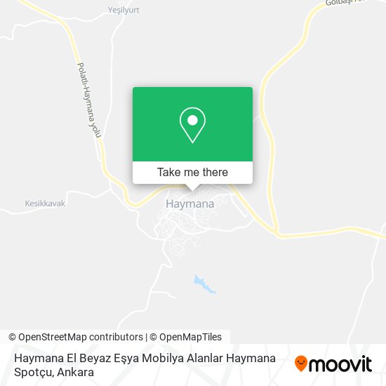 Haymana El Beyaz Eşya Mobilya Alanlar Haymana Spotçu map