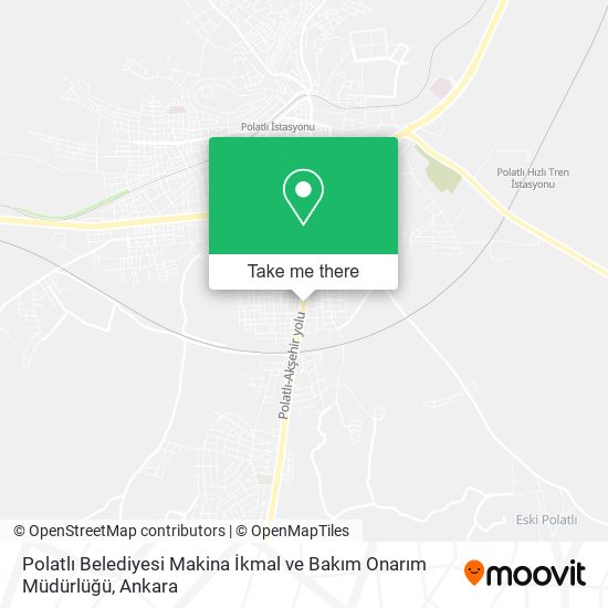 Polatlı Belediyesi Makina İkmal ve Bakım Onarım Müdürlüğü map