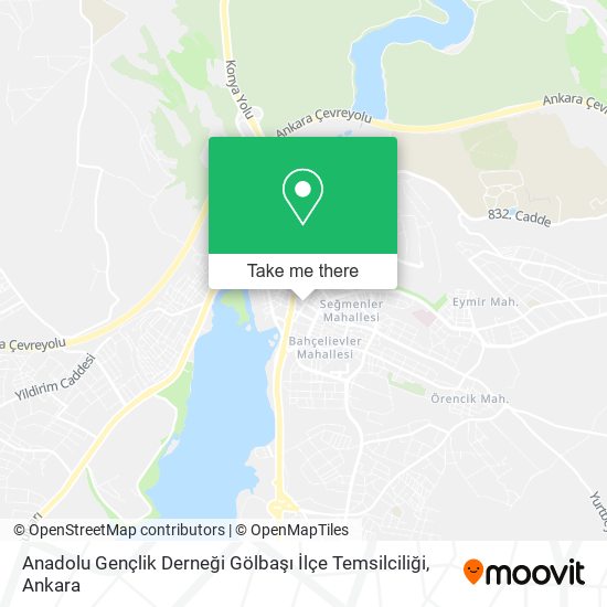 Anadolu Gençlik Derneği Gölbaşı İlçe Temsilciliği map