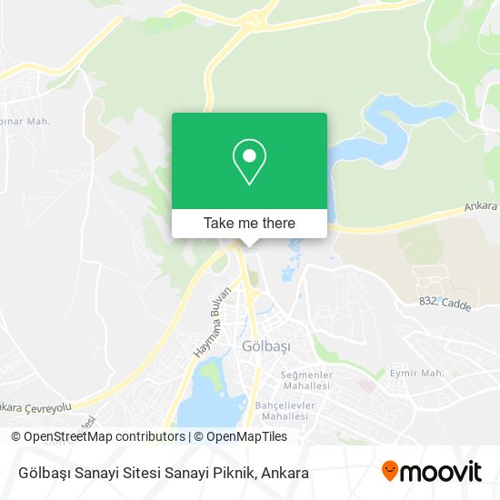 Gölbaşı Sanayi Sitesi Sanayi Piknik map