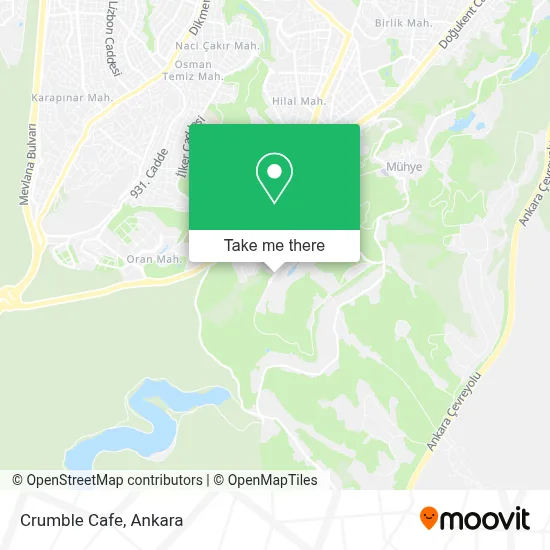 Crumble Cafe map